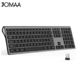 Jomaa USB Wireless Full-Size Slim Keyboard with Ergonomic Design