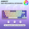 G68 Bluetooth Wireless Gaming Mechanical Keyboard - 68 Keys, Hot-Swappable, Custom RGB Lighting