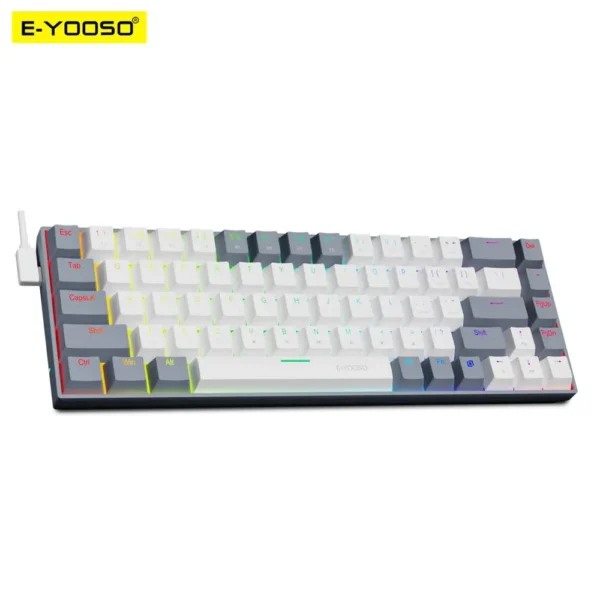 E-YOOSO Z686 60% Mechanical Keyboard – Compact & Hot-Swappable