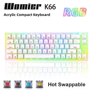 Womier K66 Hot-Swappable RGB Gaming Mechanical Keyboard